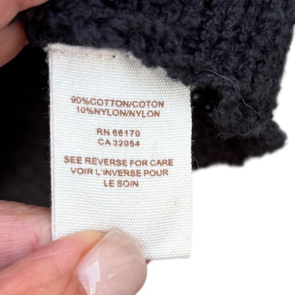 Free People Women’s S Black Knit Bohemian Short Sleeve Tunic Sweater Dress - Picture 10 of 11